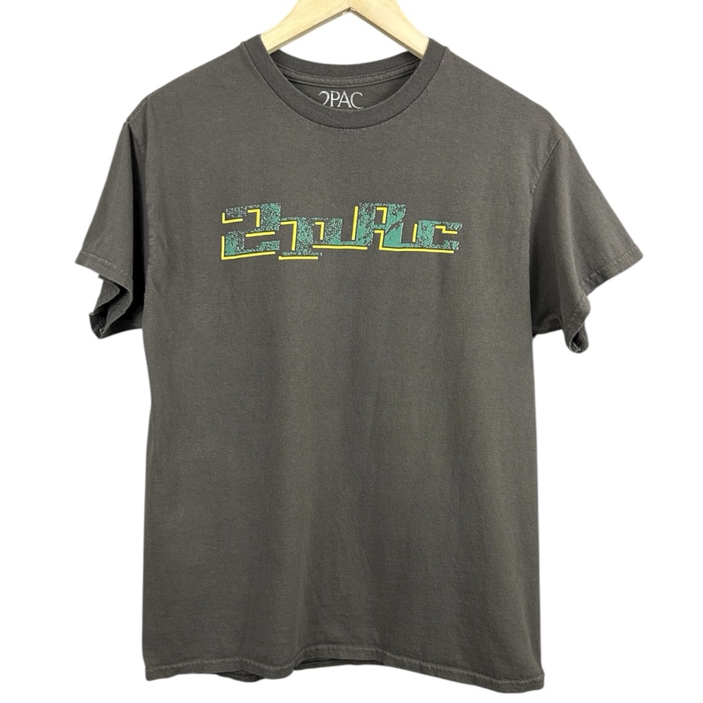 2Pac Tupac Grey Graphic T-Shirt Strictly 4 My… Size Medium